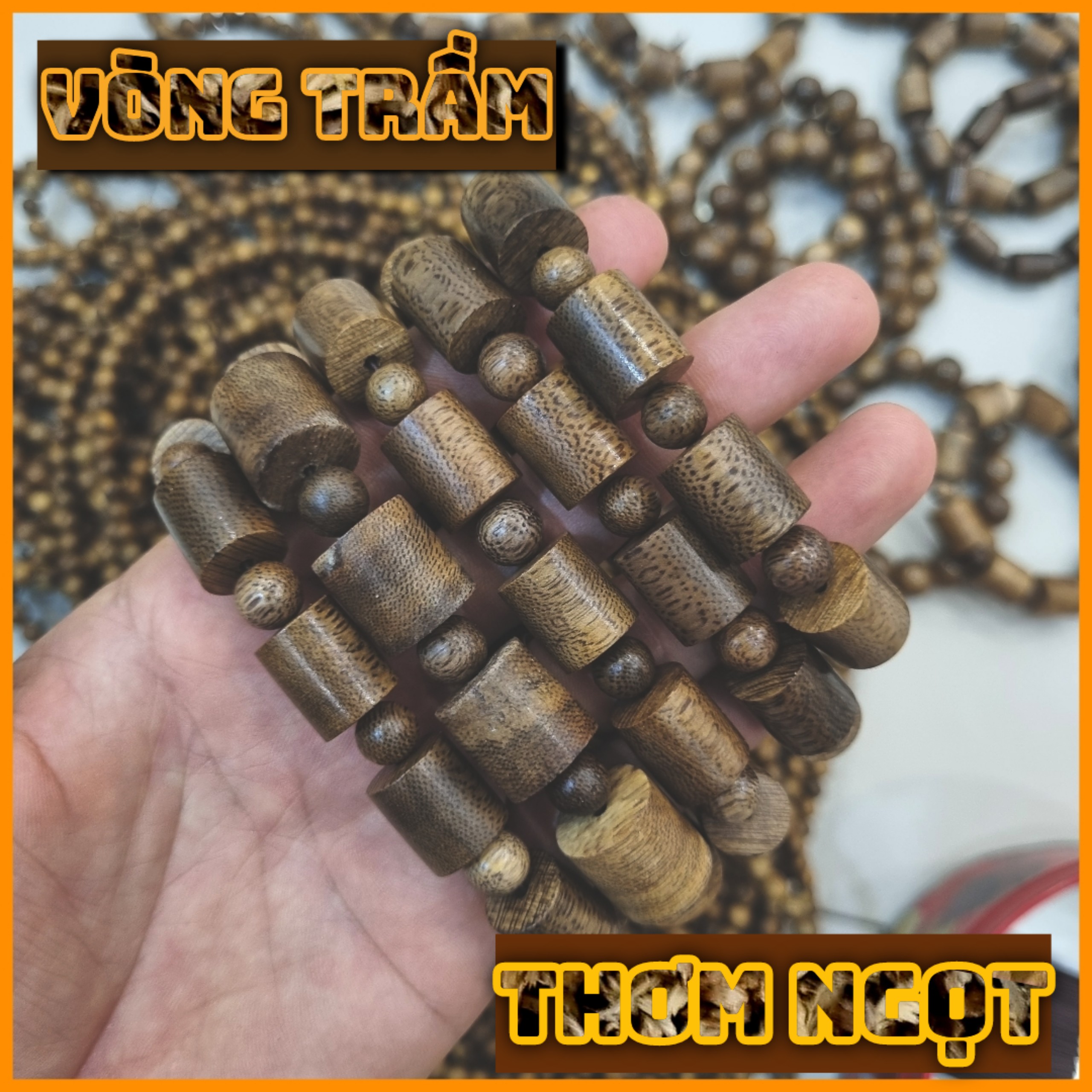 Vòng trầm hương đót trúc hàng loại 1 [giá gốc tận xưởng]