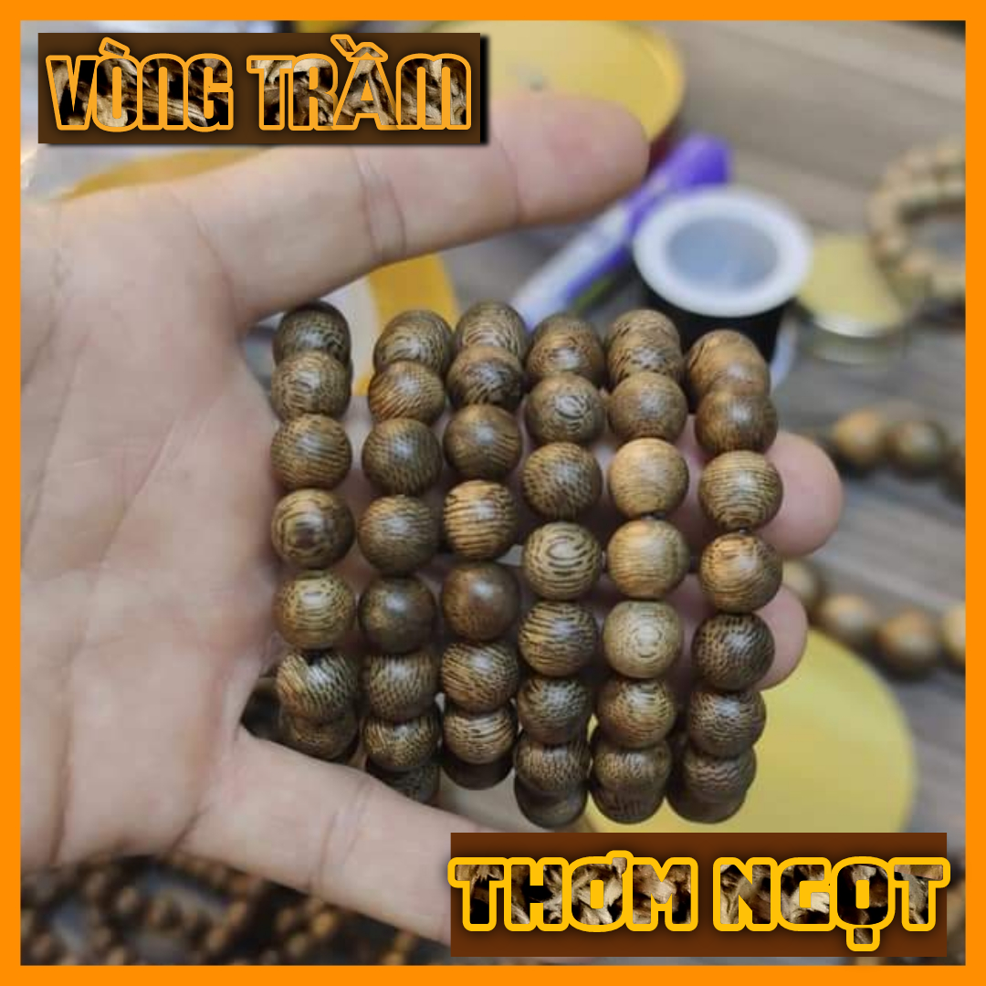 Dây chuyền Trầm hương hàng tốc kiếm tự nhiên [xưởng trầm Âu Lạc]