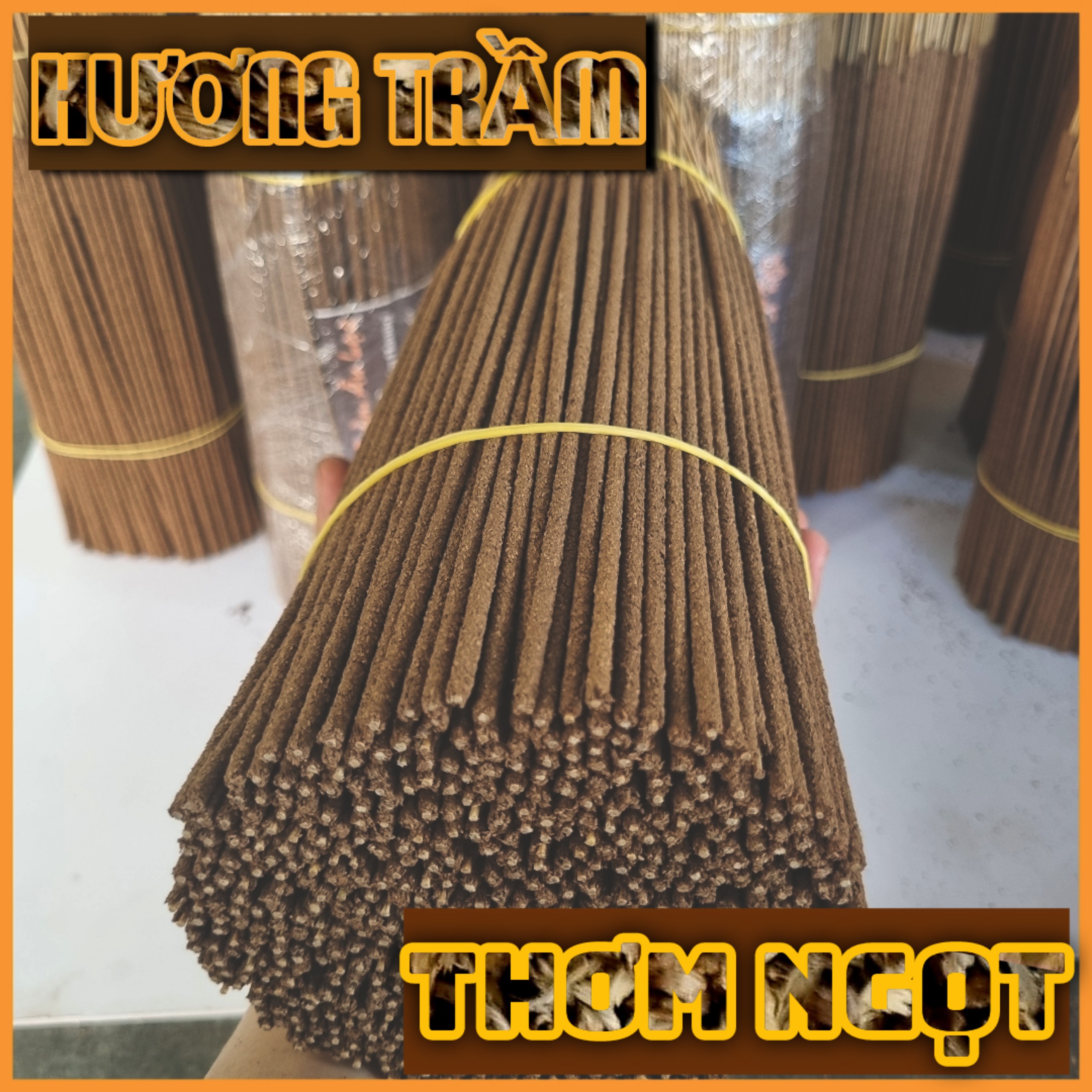 Hương trầm bó 1kg 580 cây hàng tự nhiên 100% mùi thơm ngọt [XƯỞNG TRẦM ÂU LẠC]