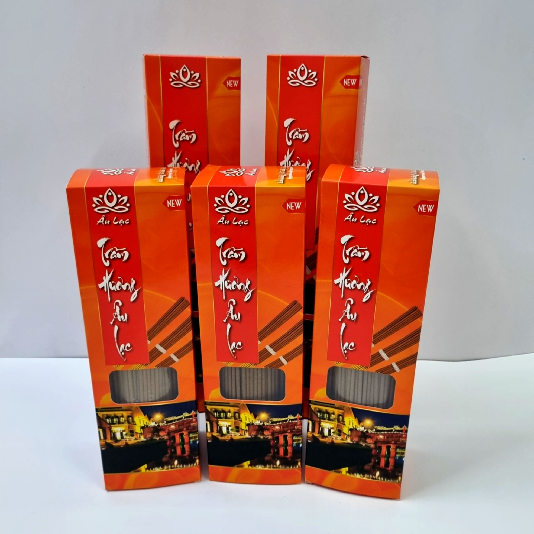 Họp nhang trầm 350 cây hàng tự nhiên 100% mùi thơm ngọt [xưởng trầm Âu Lạc chuyên sỉ] (Sao chép)